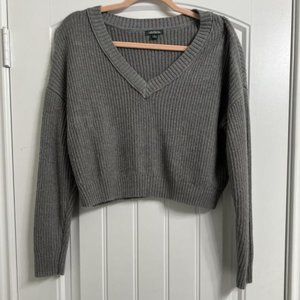 $8 SALE - Grey Crop Sweater